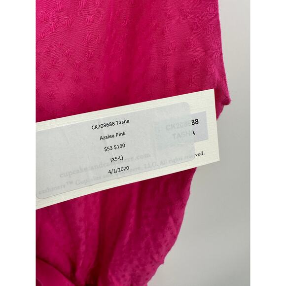 Cupcakes & Cashmere Dress Women SMALL NWT Pink Azalea Tasha Sleeveless V-Neck - Picture 9 of 11